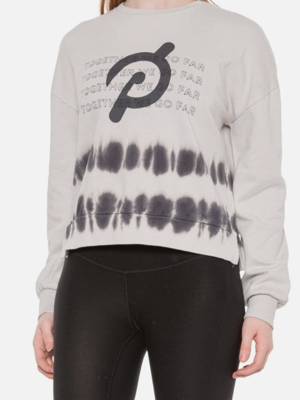 Size M Peloton Daydreamer Together We Go Far Placed Tie-Dye Pullover Sweatshirt